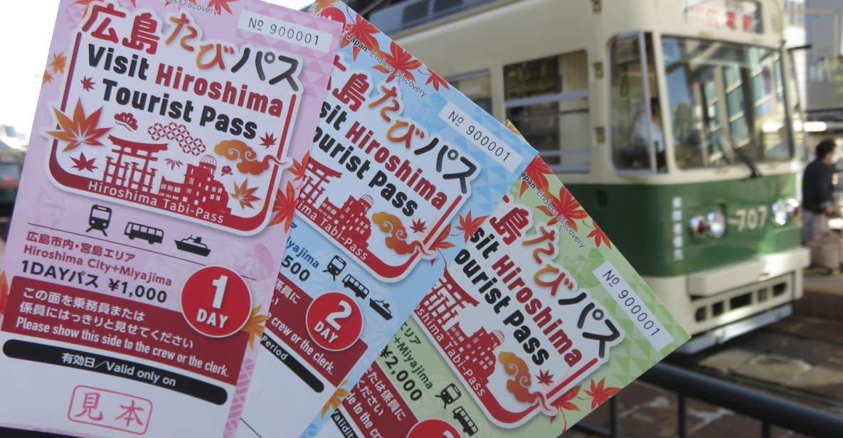 Hiroshima: 1, 2 or 3 Day Tourist Travel Card - Booking Details