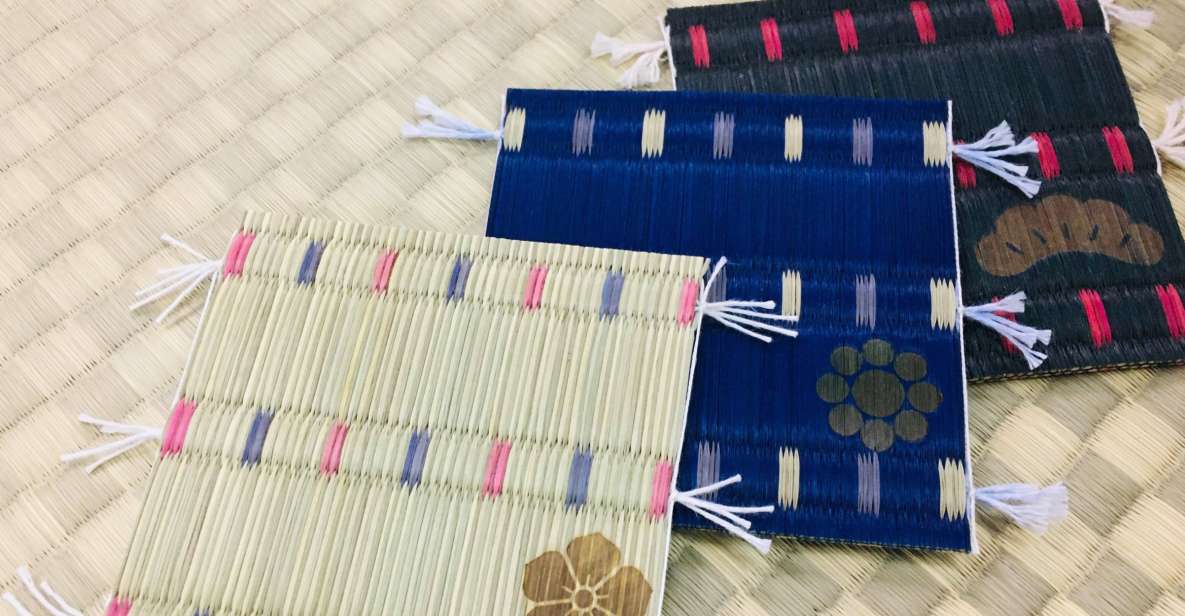 Miyazu: Tatami Workshop, Coaster Making, and Old House Visit - Booking Information