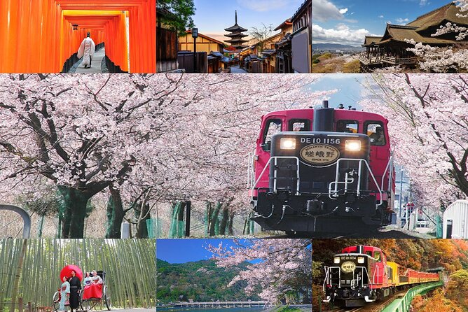 Sagano Romantic Train & Arashiyama, Kiyomizudera, Fushimi Inari Taisha Day Tour - The Romantic Train Ride to Sagano