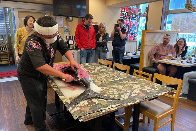 Tuna Cutting Show in Tokyo & Unlimited Sushi & Sake - The Art of Tuna Cutting