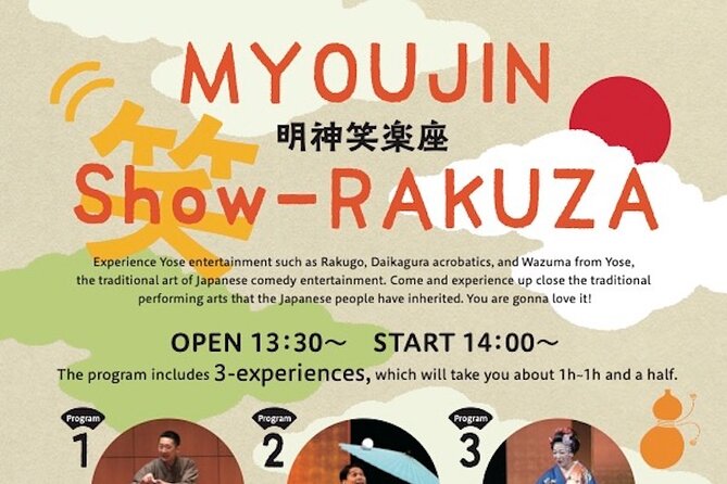 Myojin Show Rakuza - Traditional Rakugo, Juggling and Magic Show - Cancellation Policy