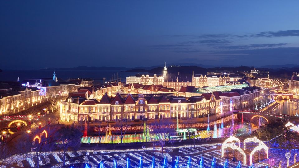 From Fukuoka: Huis Ten Bosch Park Entry Ticket and Transfers - Inclusions