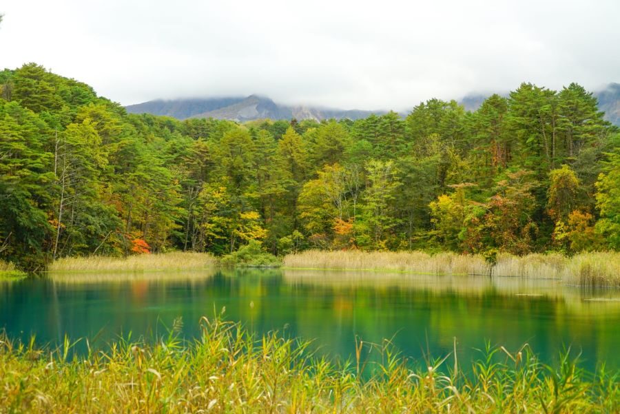Colored Ponds Nature Hiking Great View Onsen Tour