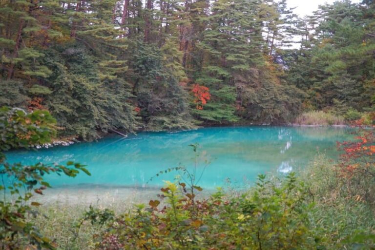 Colored Ponds Nature Hiking Great View Onsen Tour