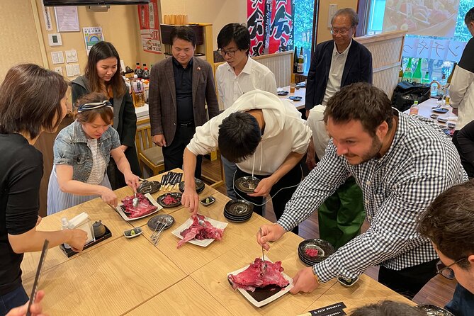 Tuna Cutting Show in Tokyo & Unlimited Sushi & Sake - Behind the Scenes of Tuna Cutting