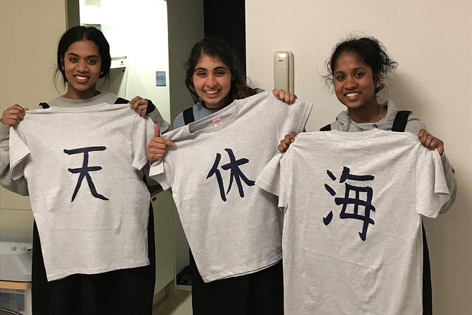Calligraphy and Make Your Own Kanji T-Shirt in Kyoto - Attractions in Kyoto