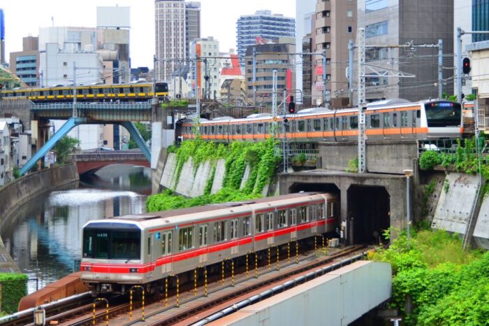 Ichigaya Trains Chiyoda Tokyo