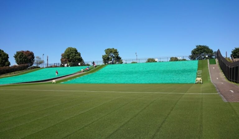 Toneri Park Grass Slide Adachi Tokyo