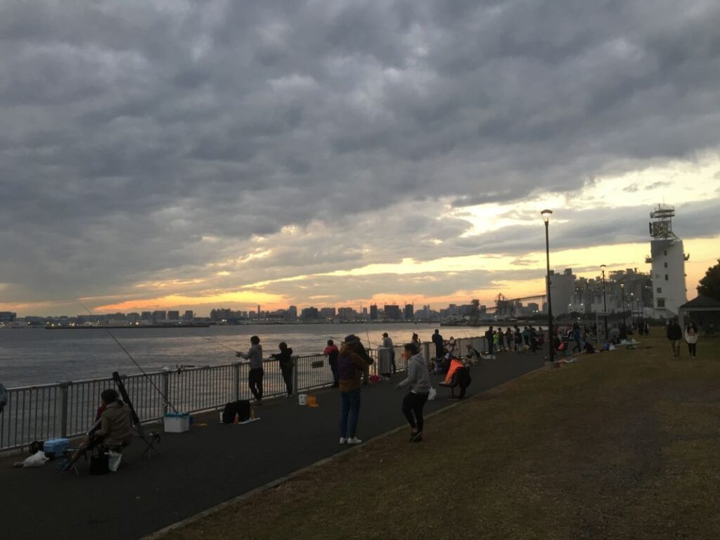 Wakasu Seaside Park Fishing Area Koto ku Tokyo