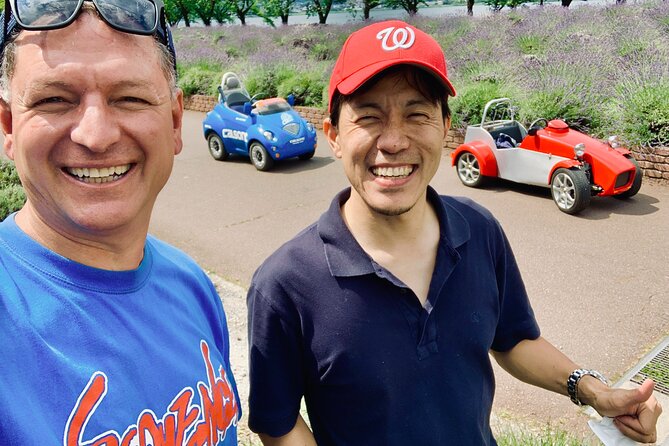 Cute & Fun E-Car Tour Following Guide Around Lake Kawaguchiko - Following a Guide on an E-Car Adventure at Lake Kawaguchiko