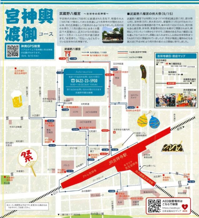Kichijoji Autumn Festival Map