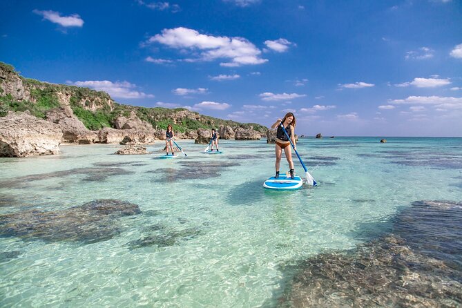 Okinawa Miyako Tour With Beach SUP, Tropical Snorkeling, Pumpkin Limestone Cave & Canoe