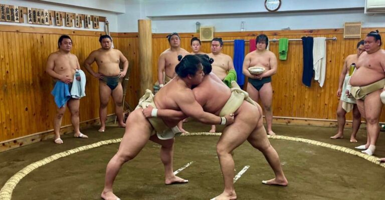 Tokyo: Sumo Wrestling Morning Practice With Live Commentary